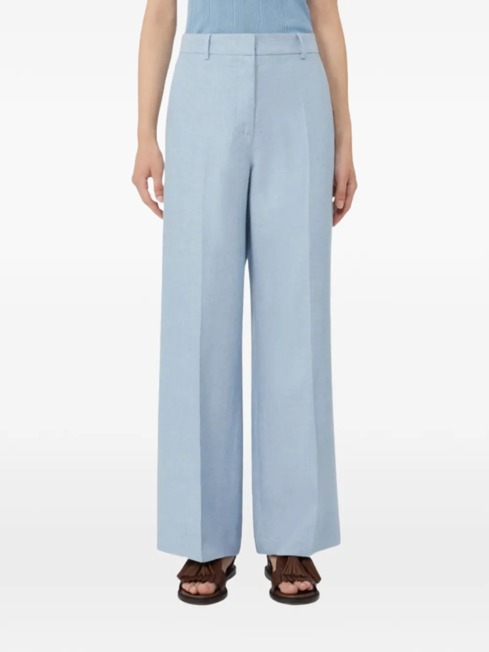 Weekend Max Mara Clear Denim Trousers - Blue 