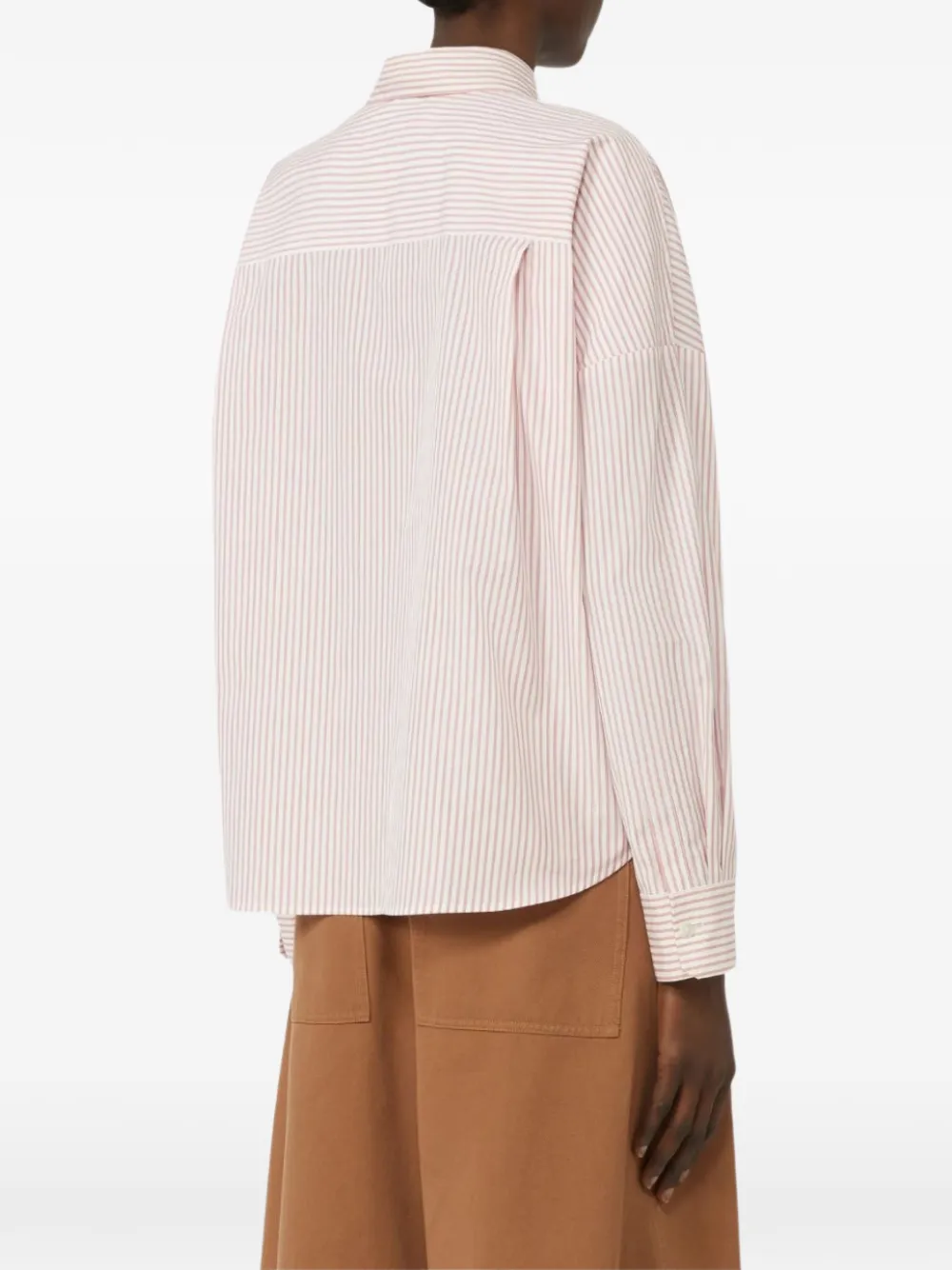 Weekend Max Mara Striped Pocket Shirt - White 