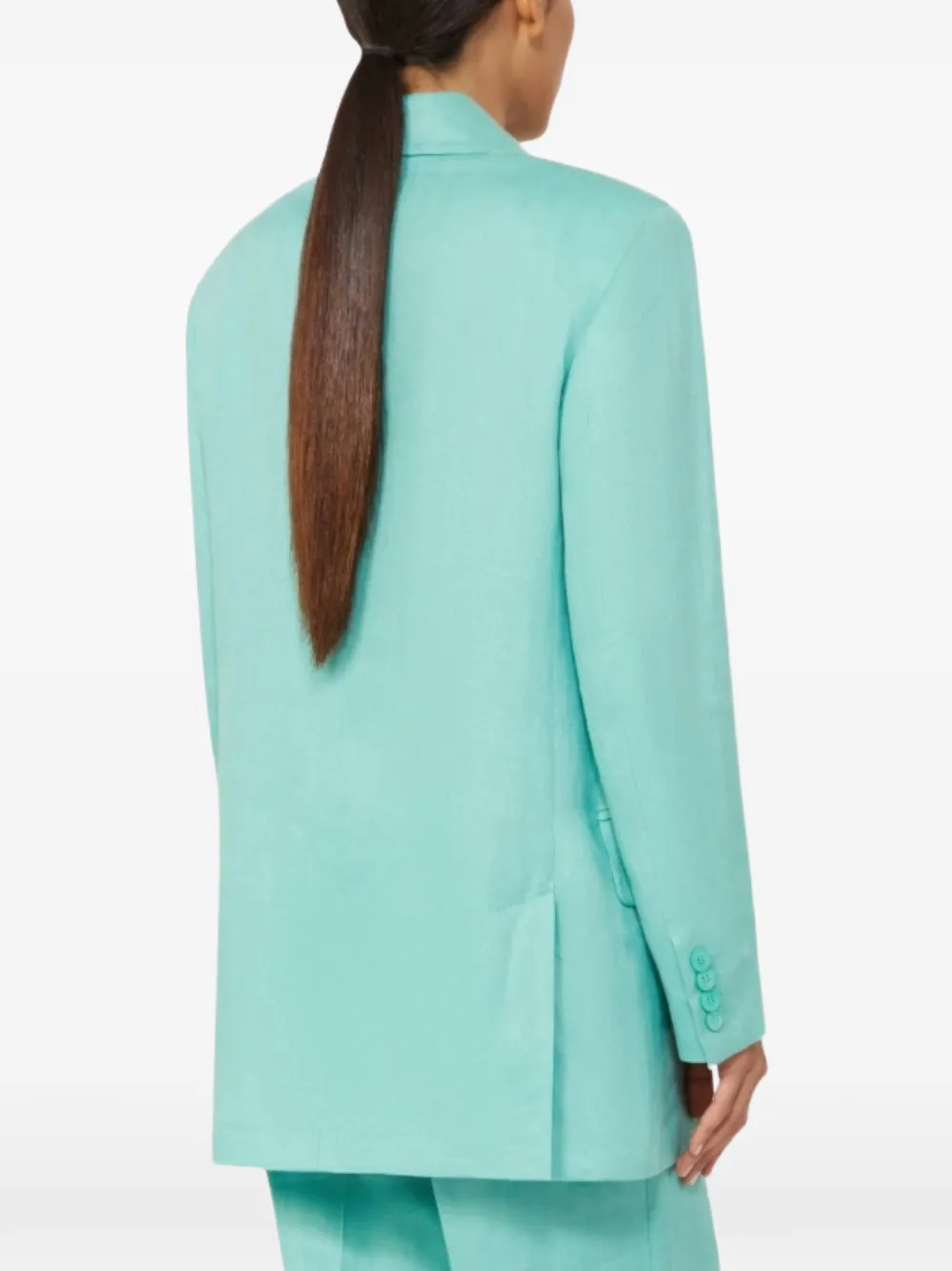 Max Mara Olimpia blazer met dubbele rij knopen Groen