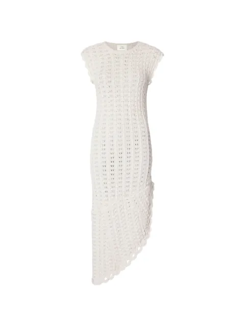 LouLou de Saison Malena ruffled crochet midi dress