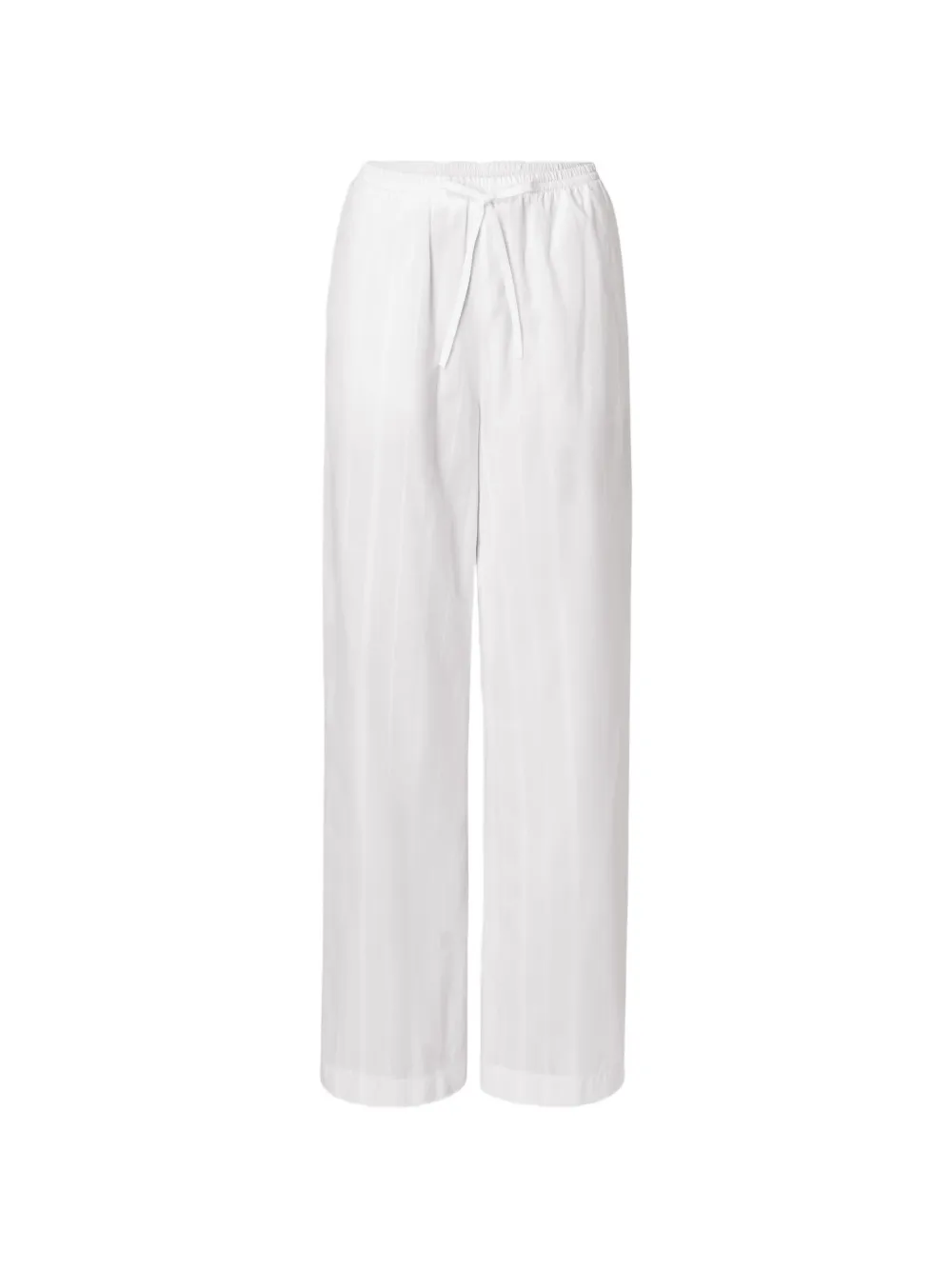 LouLou de Saison Pantaloni dritti Macao a righe - Bianco