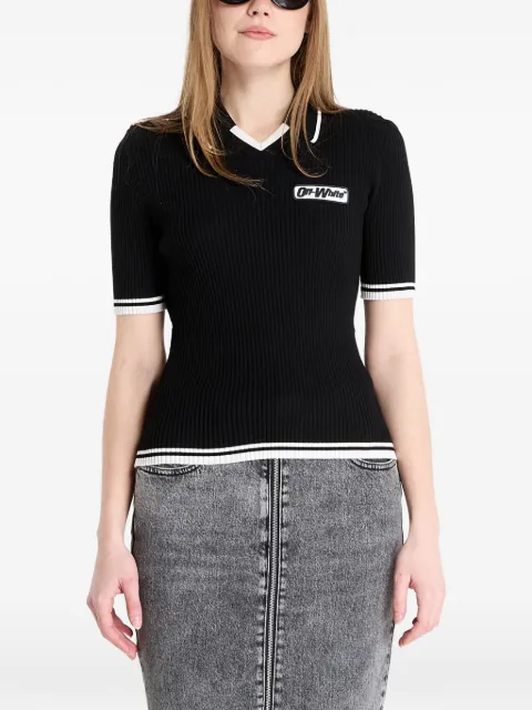 Off-White ribbed-knit T-shirt