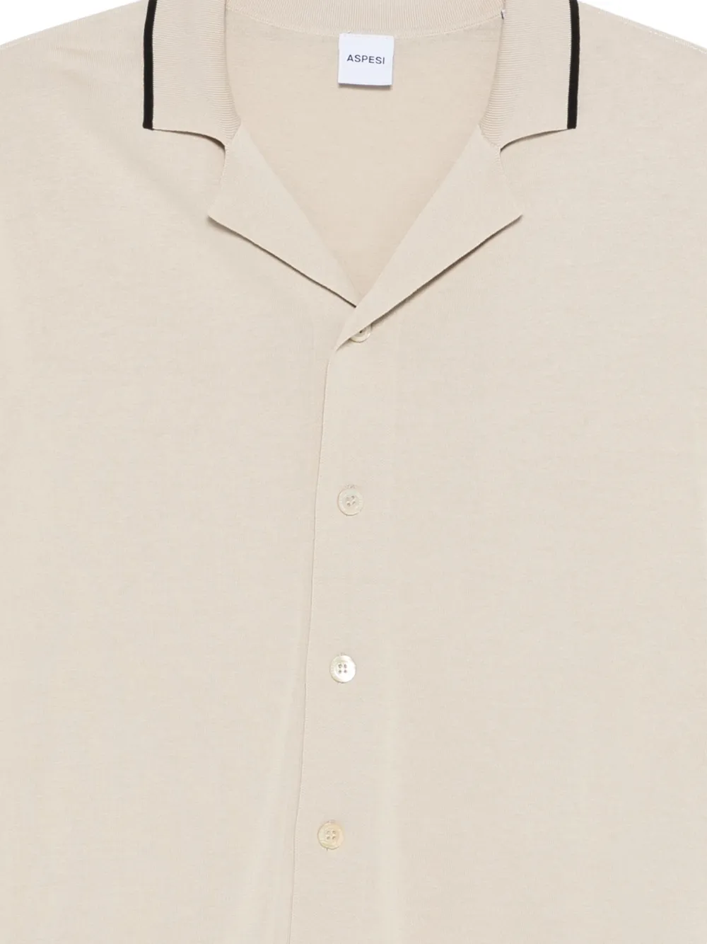  Aspesi Contrast-trim Shirt - Neutrals 