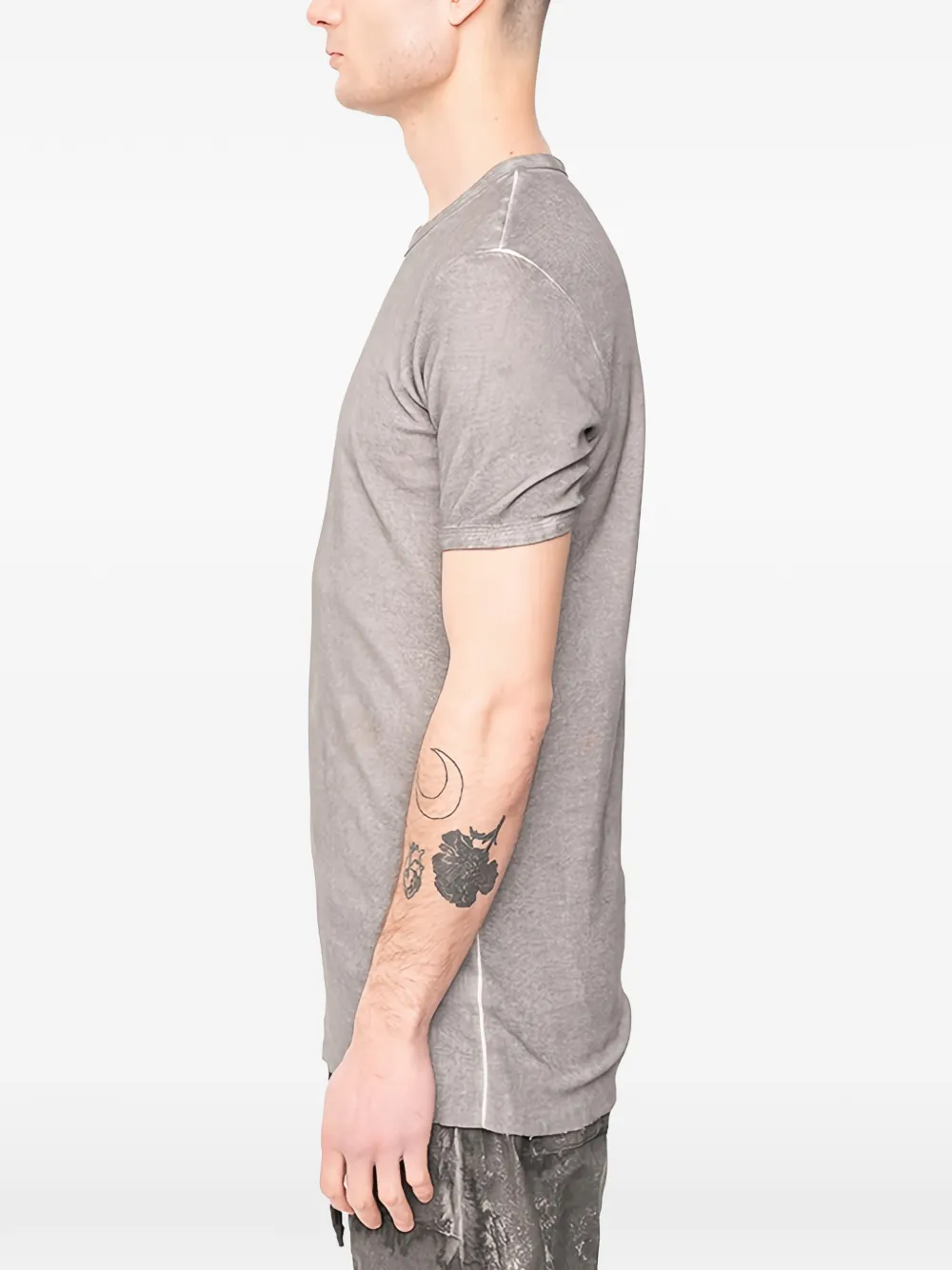  Md75 Texture Cotton T-shirt - Grey 