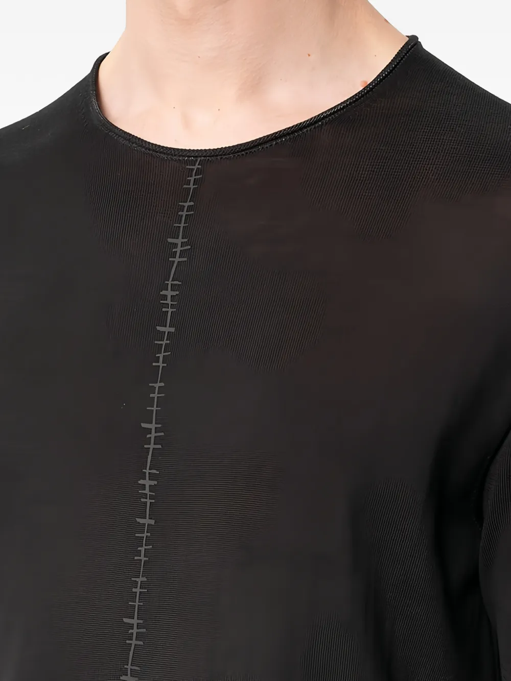  Md75 Knitted Stitch T-shirt - Black 