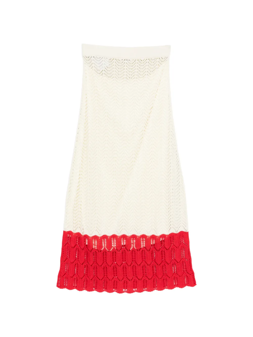 Jil Sander elastic-waistband midi skirt - Toni neutri