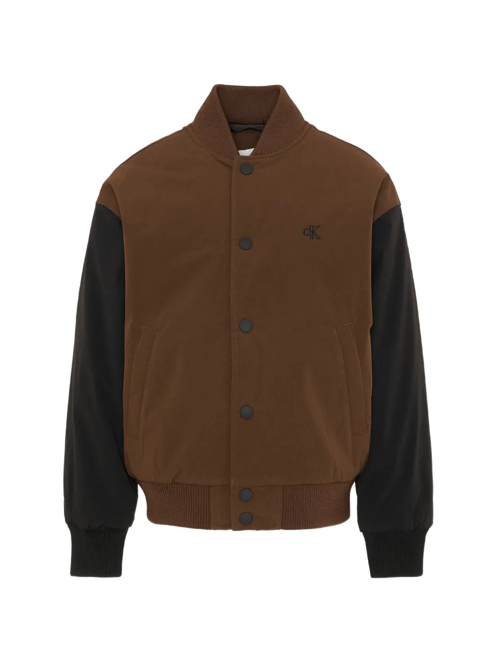 Calvin Klein Kids appliqué bomber - Braun