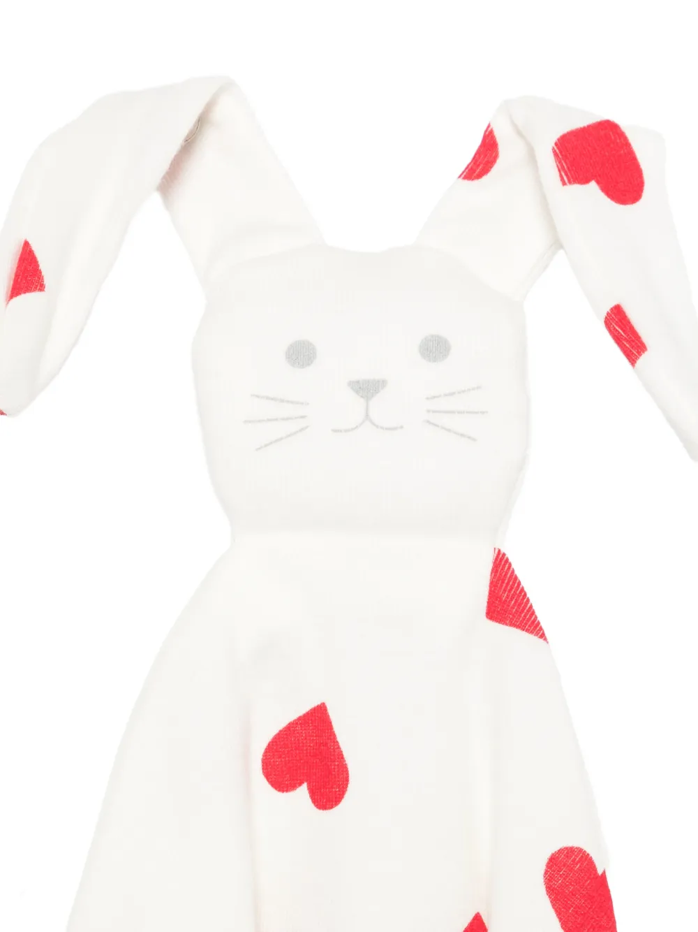 Petit Bateau Driedelig romperset met hartprint Wit