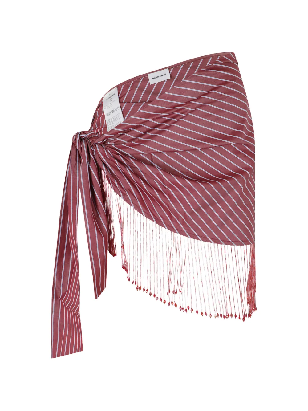 THE ANDAMANE striped fringed skirt - Violett