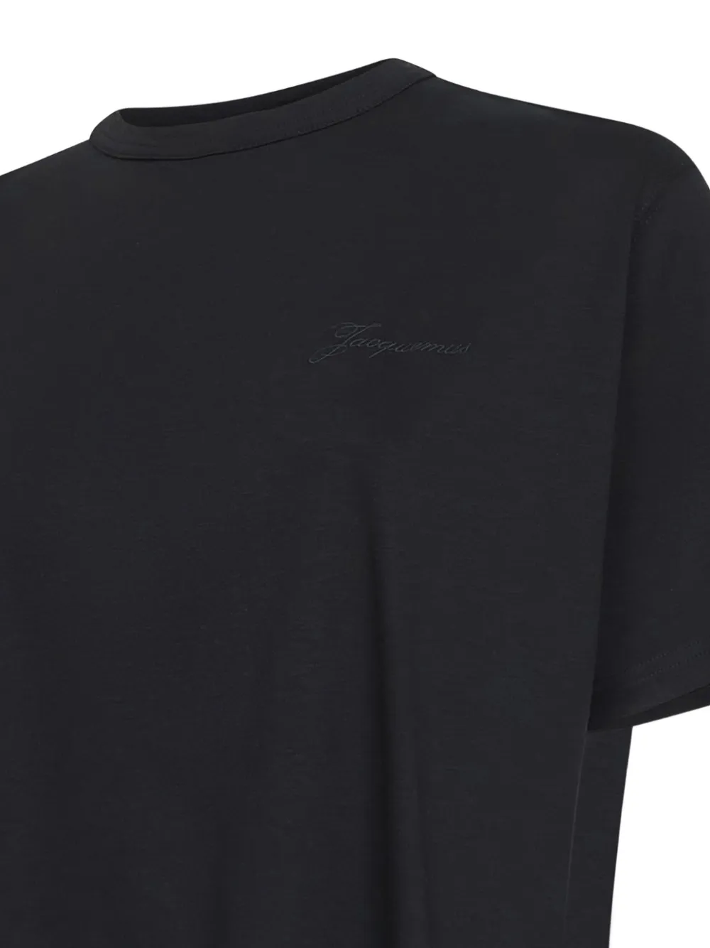 Jacquemus T-shirt met geborduurd logo Zwart