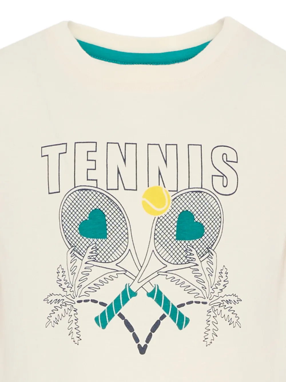 Kids Around T-shirt met print Beige