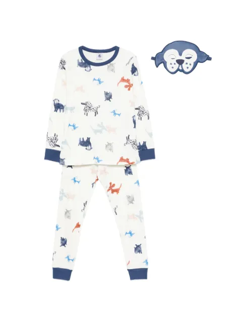 Petit Bateau animal-print pajama set (set of three)