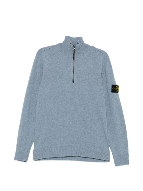 Stone Island zip mock-neck sweater
