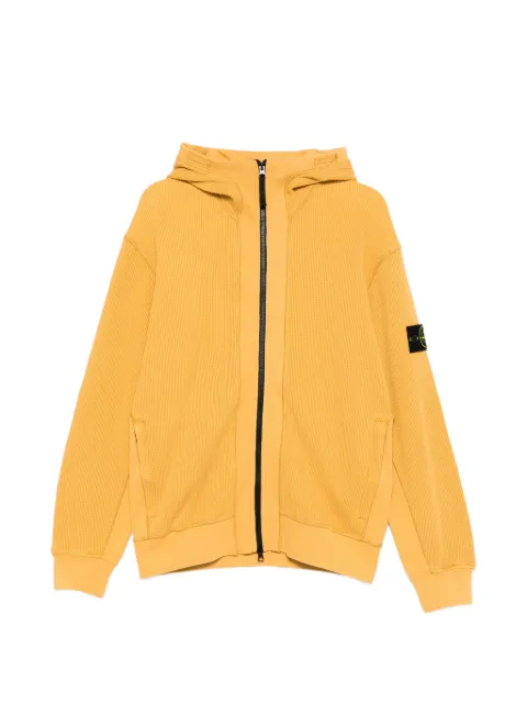 Stone Island zip-up knitted hoodie