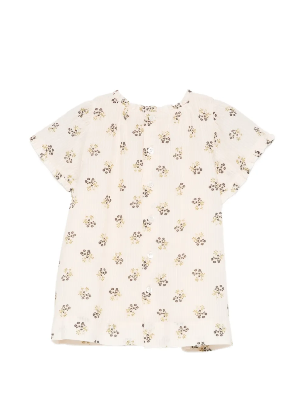Bonpoint Lucie jurk met bloemenprint Beige