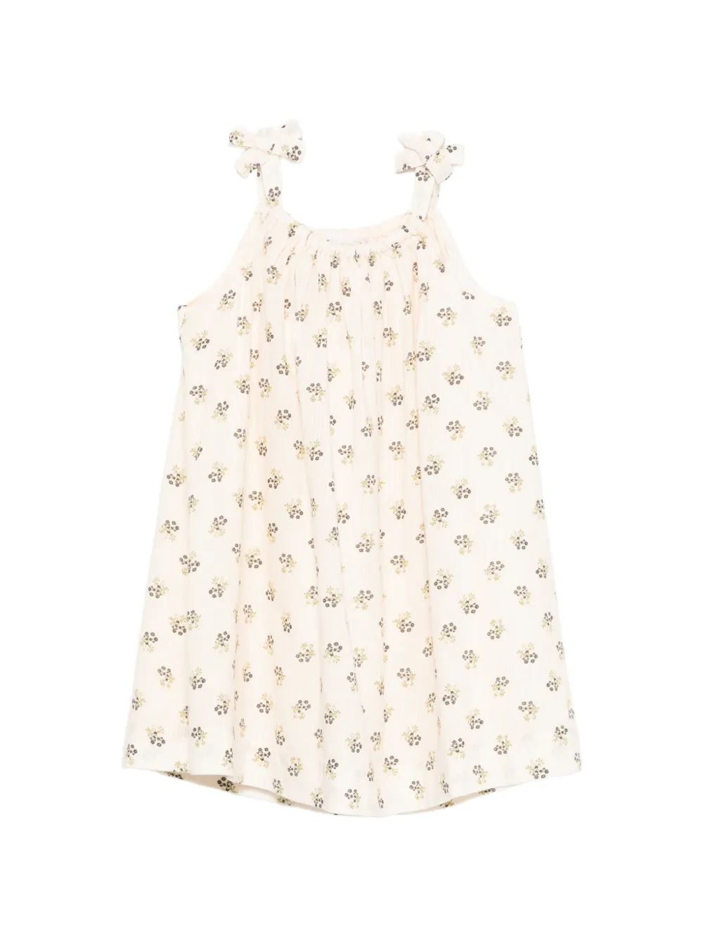 Bonpoint Eloise floral tie dress - Neutrals