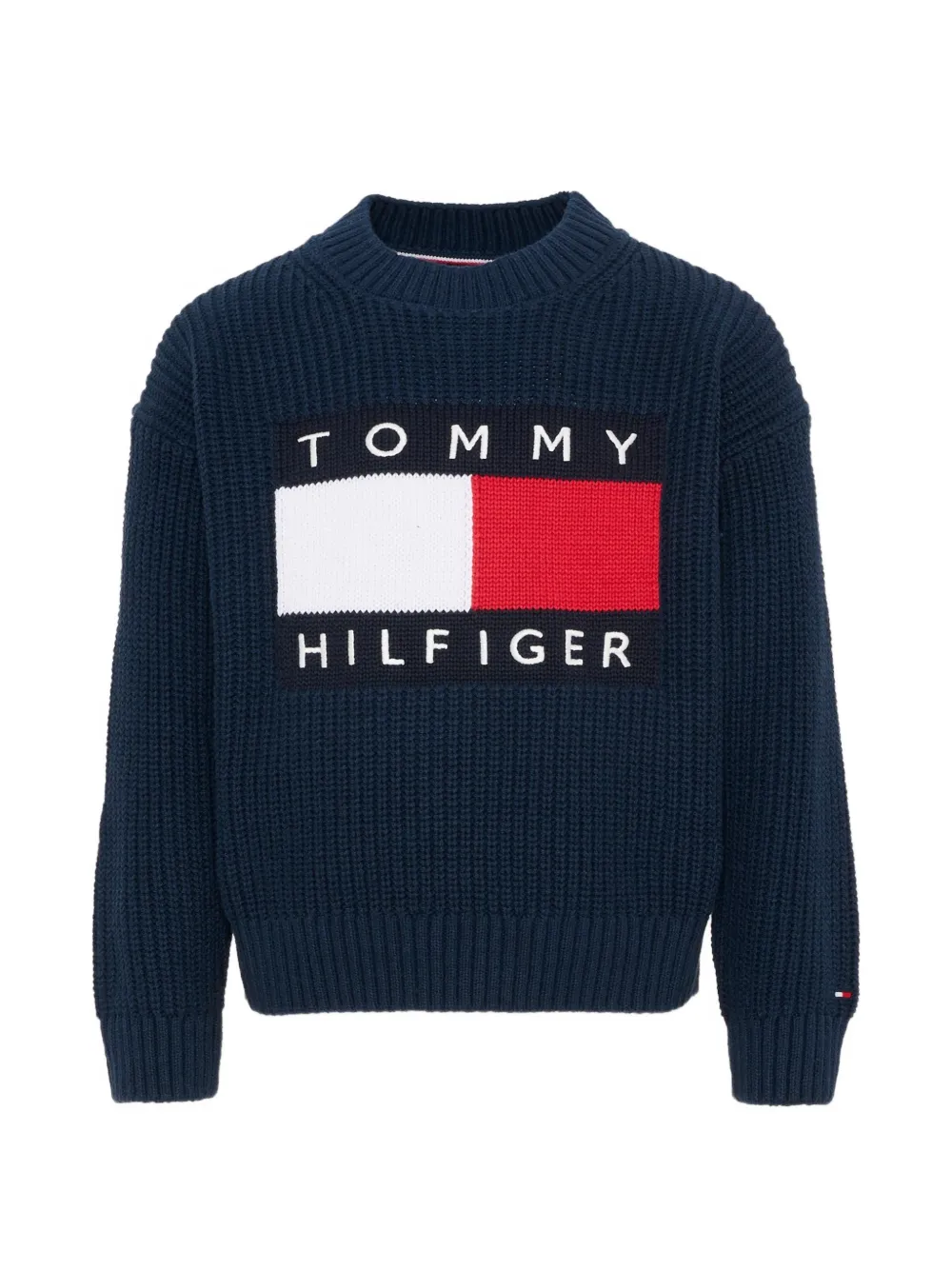 Tommy Hilfiger Junior Heritage Flag knit sweater - Blu