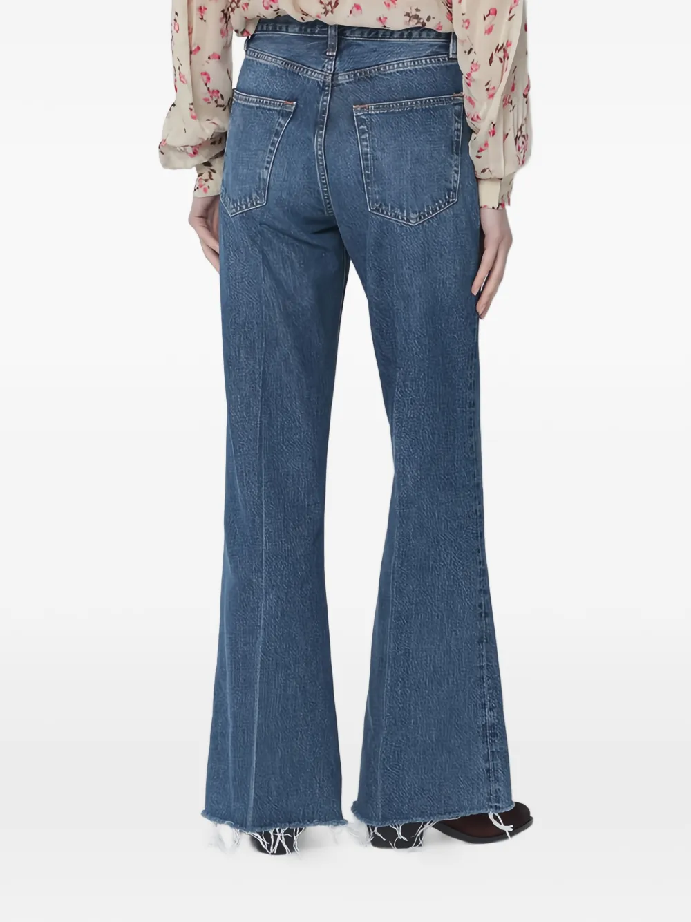 FRAME Antidote jeans met franje Blauw