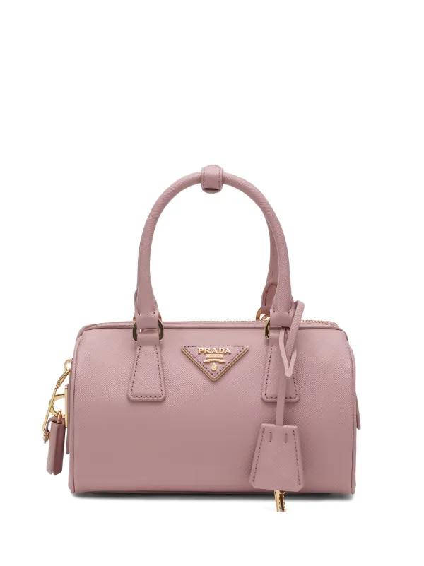 Prada Leather Tote Bag in Pink