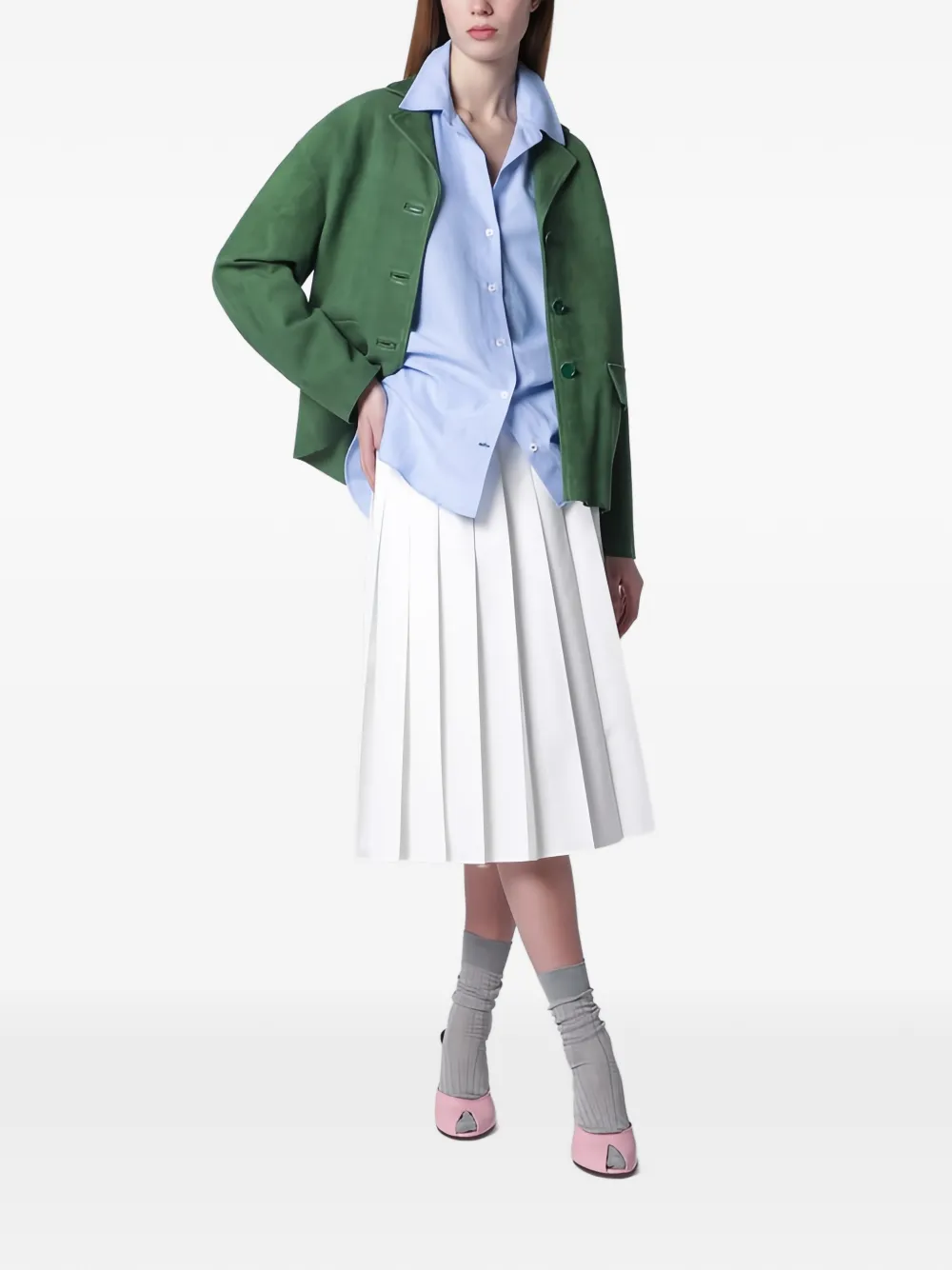  Salvatore Santoro Button Jacket - Green 