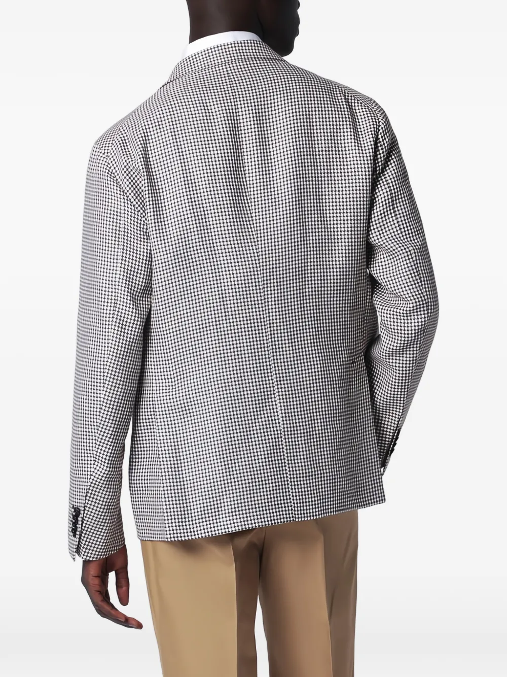 Tagliatore Geruite blazer Bruin