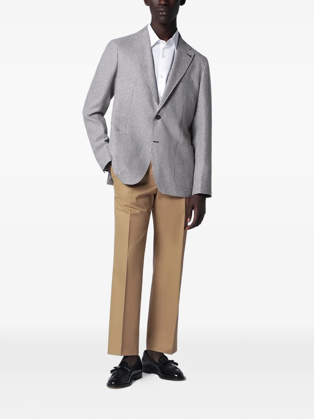Tagliatore Geruite blazer Bruin