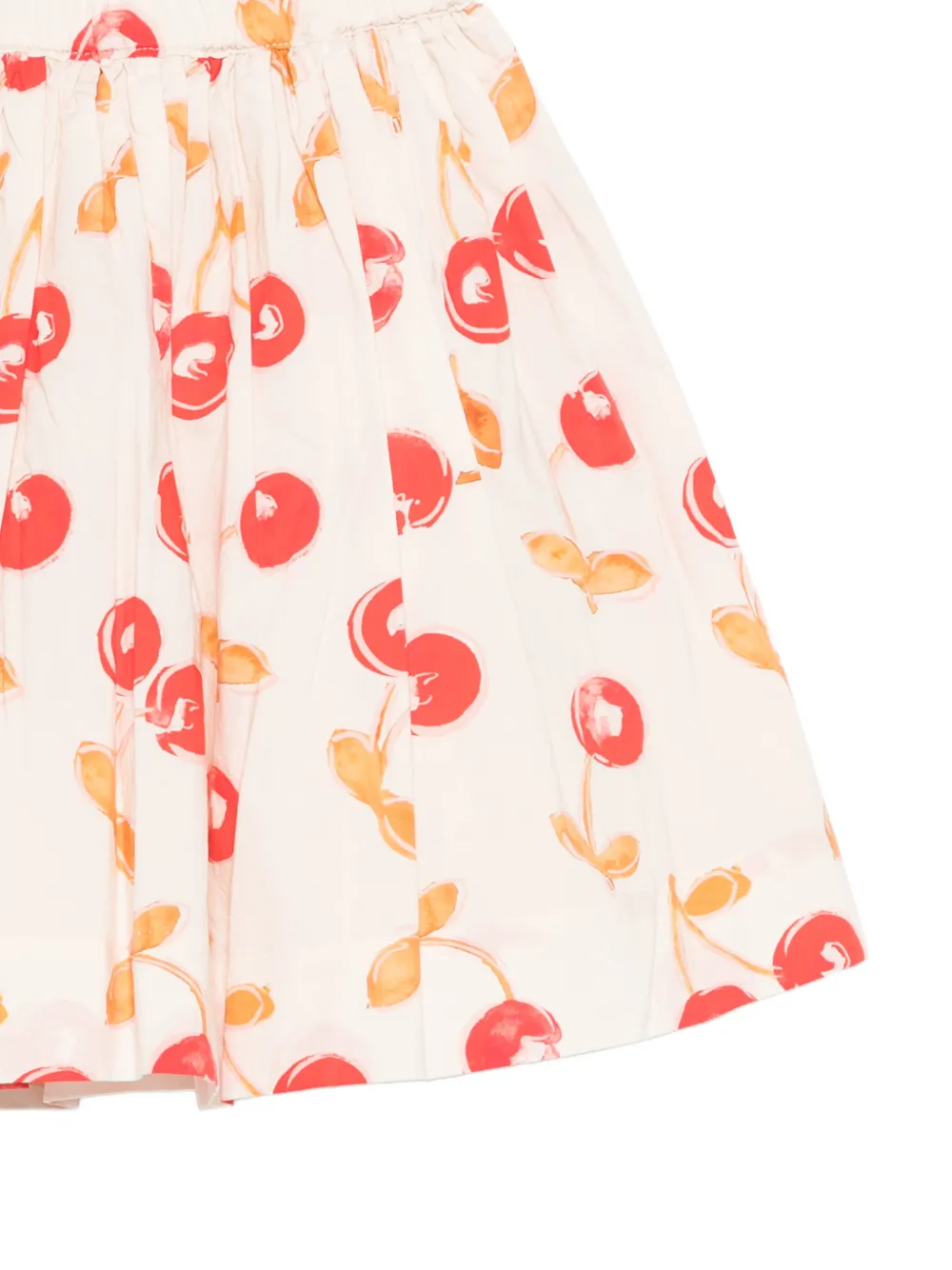 Bonpoint Jupe rok met kersenprint Beige