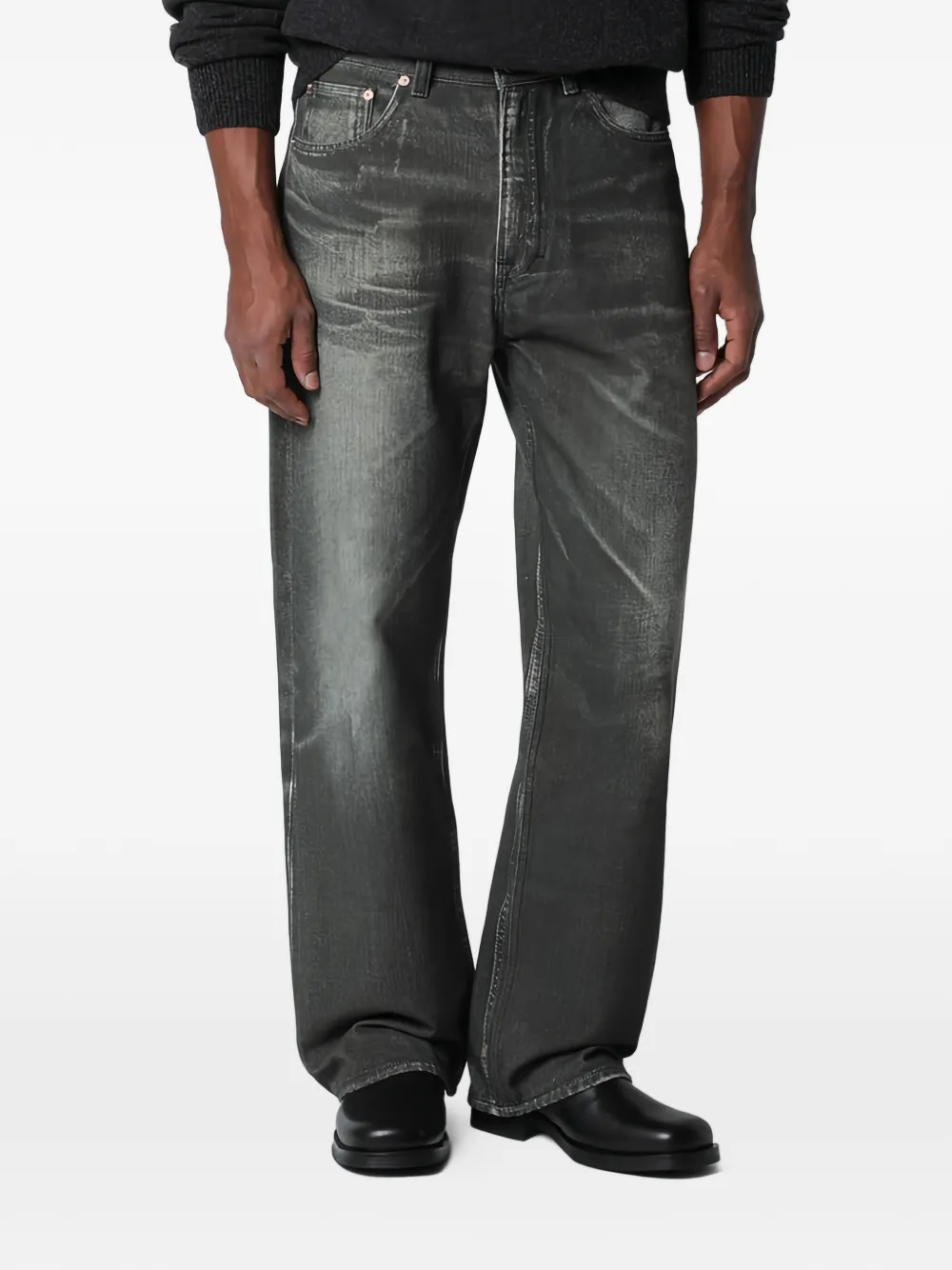 OUR LEGACY Jeans con stampa Aurora - Nero