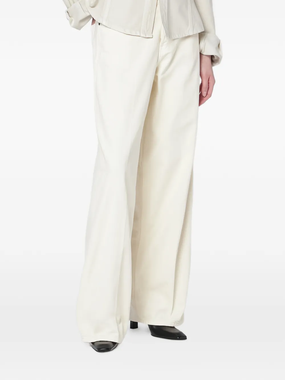 Haikure Jeans a gamba ampia - Toni neutri