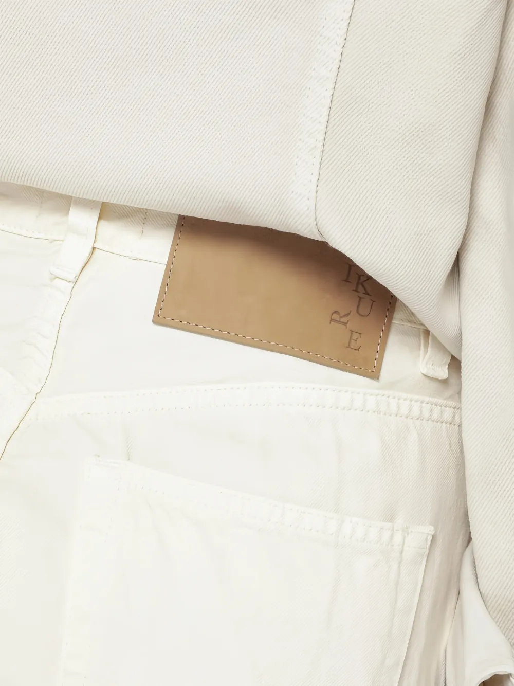 Haikure Jeans met wijde pijpen Beige