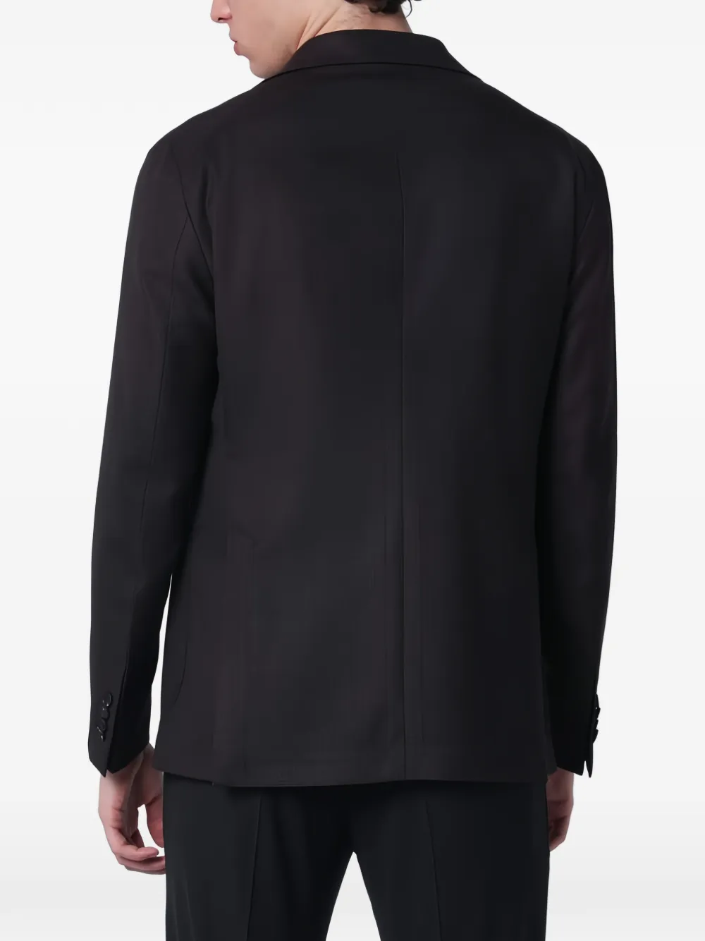 Tagliatore Wollen blazer met enkele rij knopen Bruin