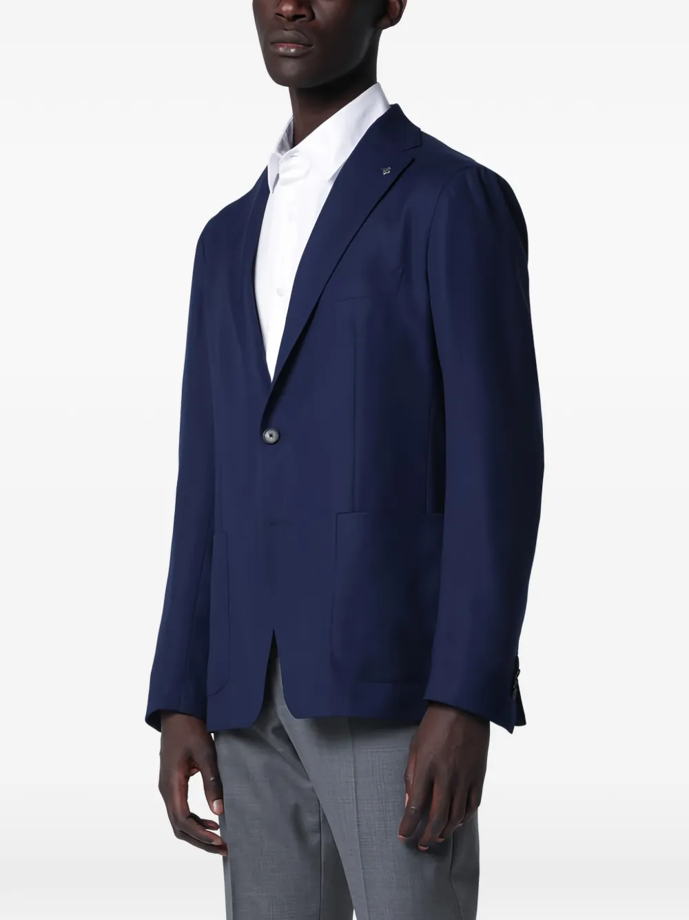 Tagliatore blue single-breasted blazer