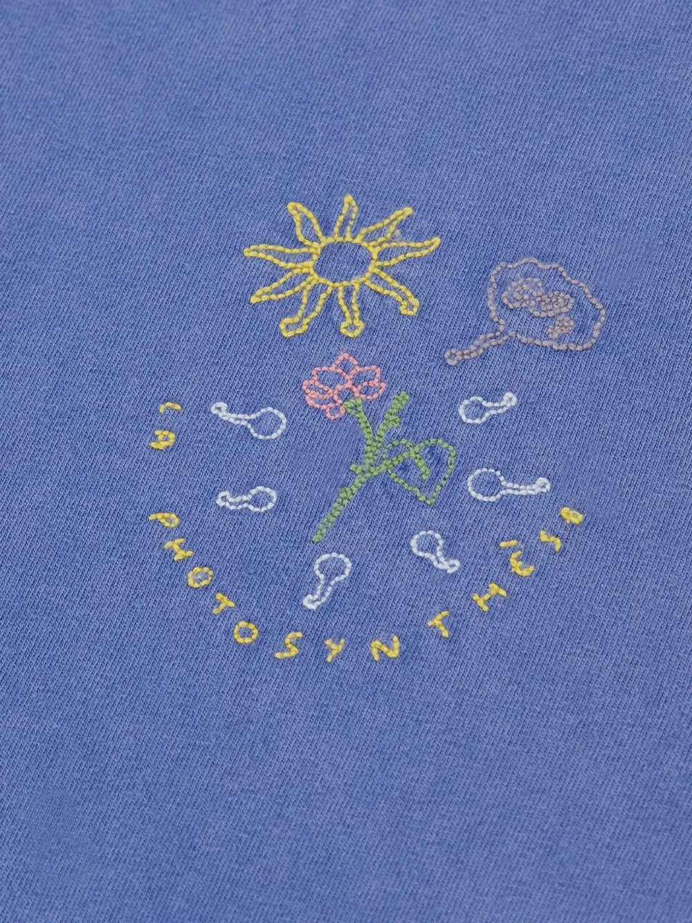  Maison Labiche Embroidery T-shirt - Blue 