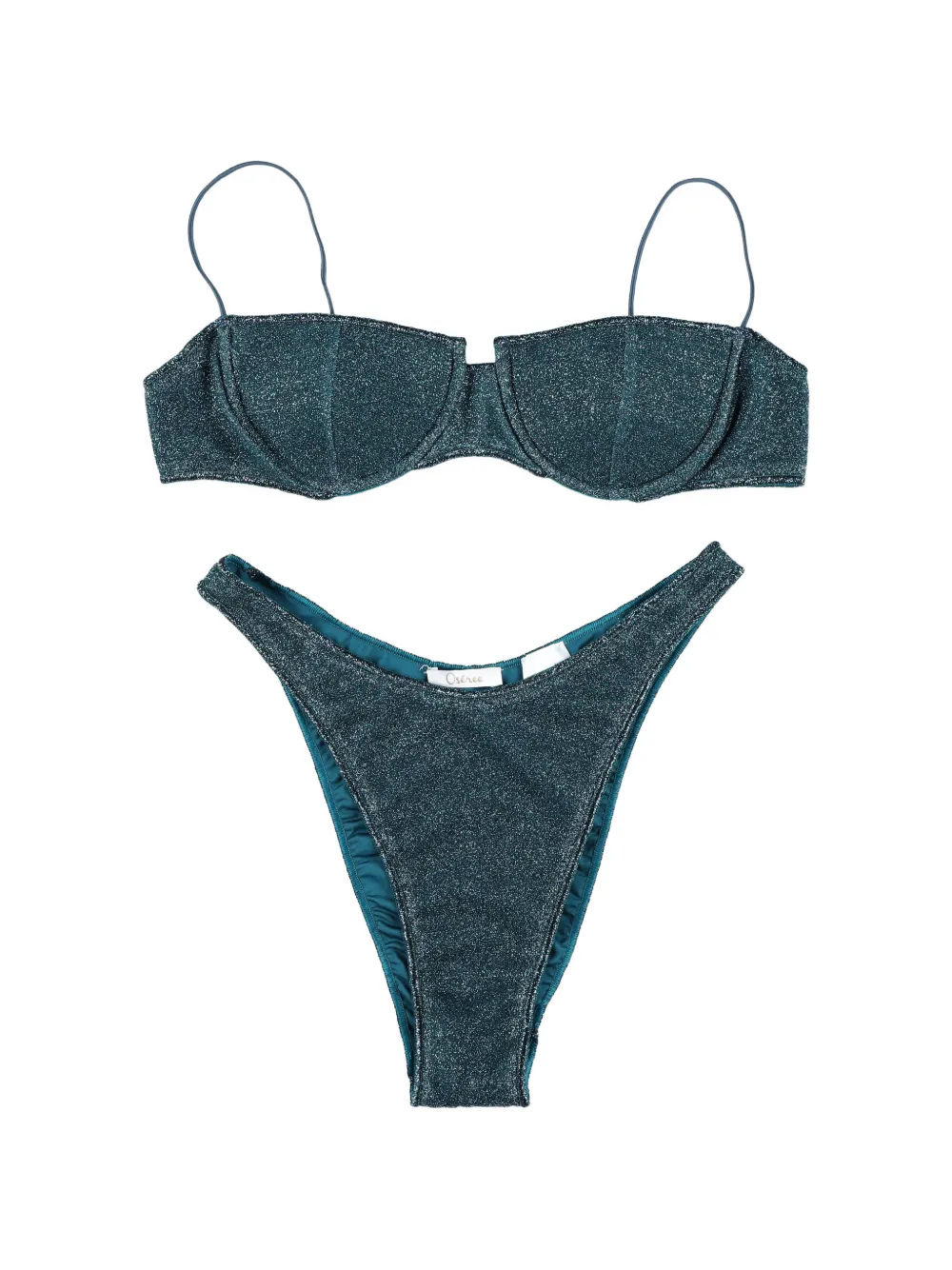Oséree Lumière balconette bandeau bikini - Blu