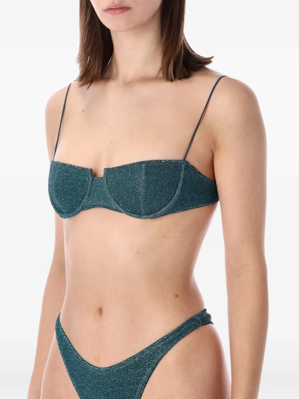 Oséree Lumière balconette bandeau bikini Blauw