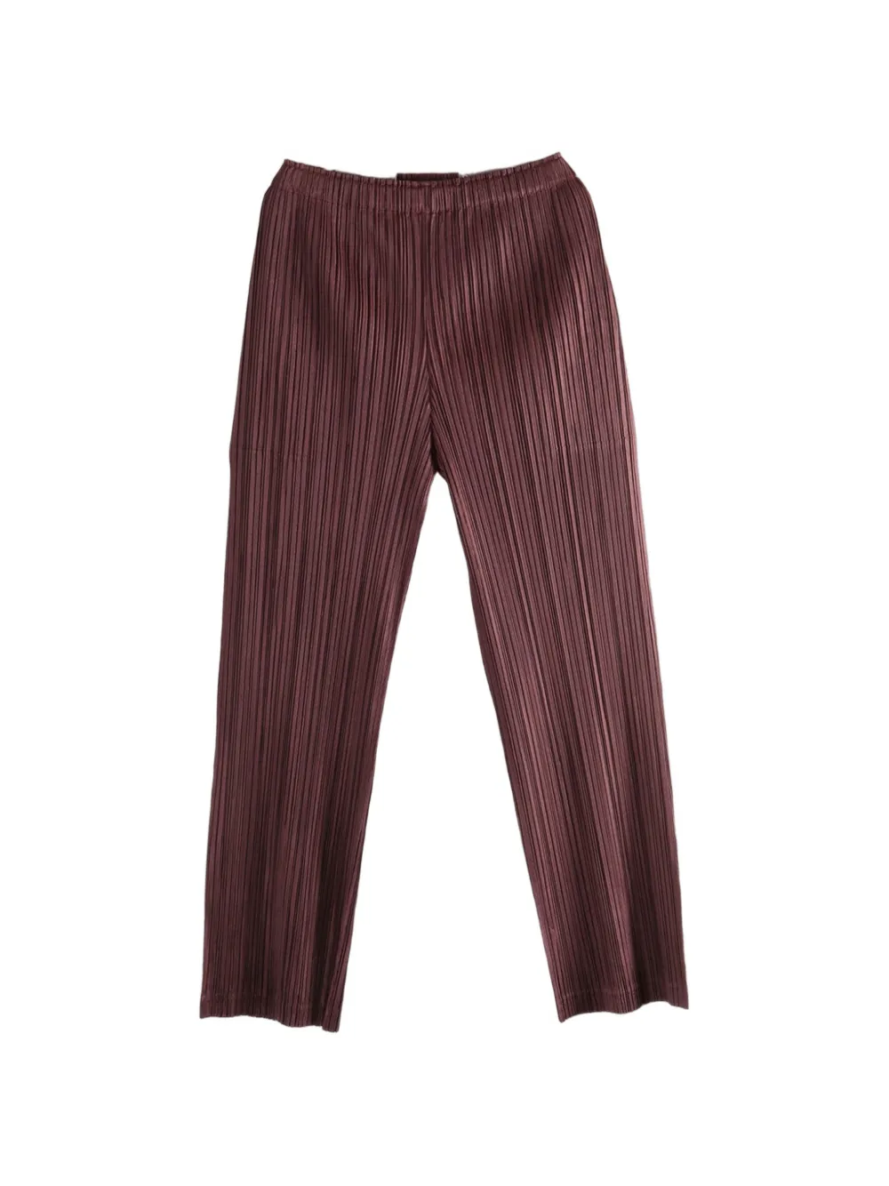 Pleats Please Issey Miyake pleated trousers - Marrone