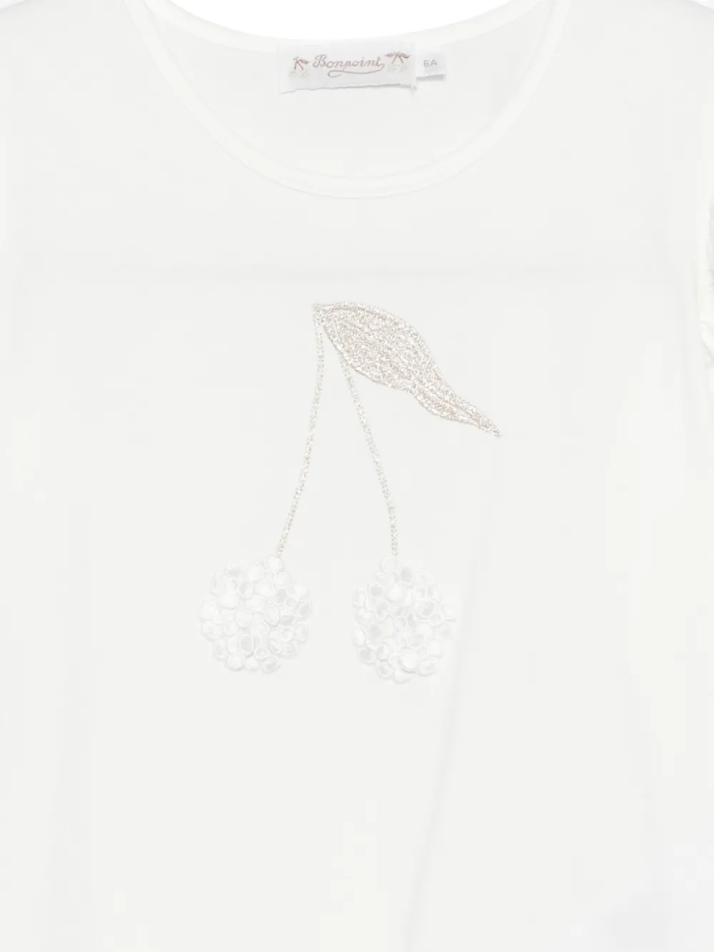  Bonpoint T-shirt Emila à Manches Volantées - Blanc 