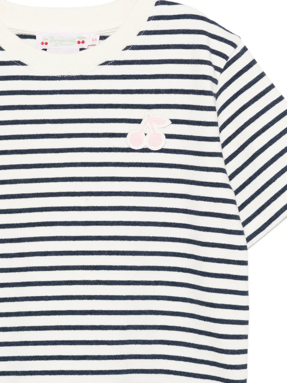  Bonpoint Lilas Striped T-shirt - White 