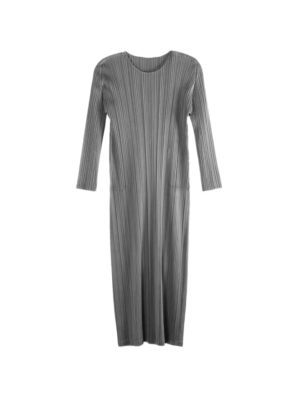 Pleats Please Issey Miyake pleated dress - Grigio