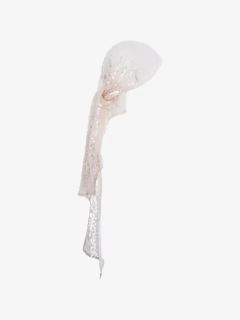 MANURÍ Pixie sequin-embellished headscarf