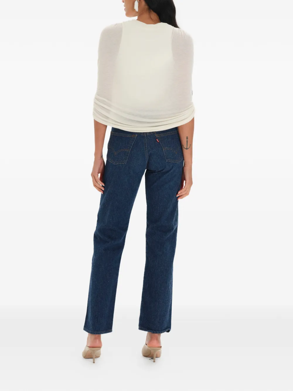  Manurí Blusa Drapeada - Neutro 