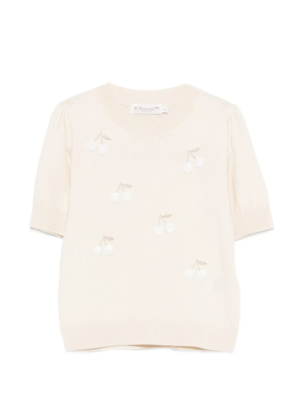 Bonpoint cherry-motif T-shirt - Toni neutri