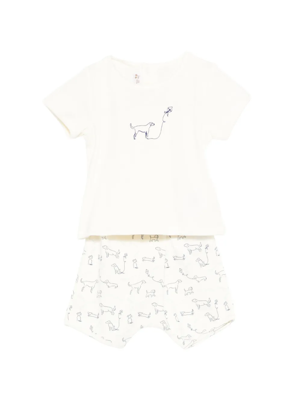 Fanilo dog-print shorts set (set of two)