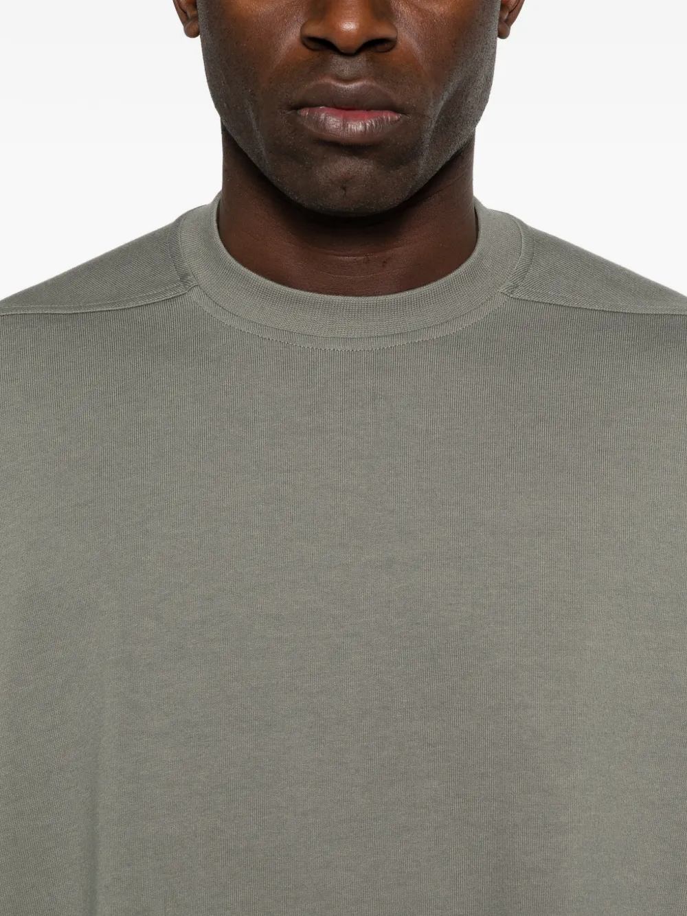 Rick Owens T-shirt met gerafelde zoom Groen