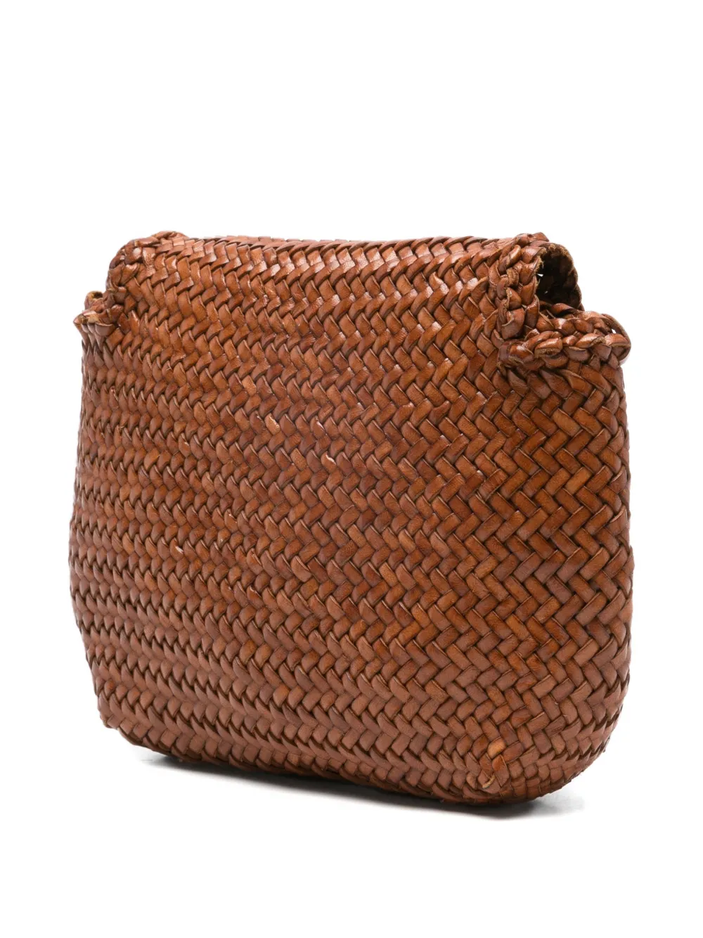  Dragon Diffusion Woven Flap Bag - Brown 