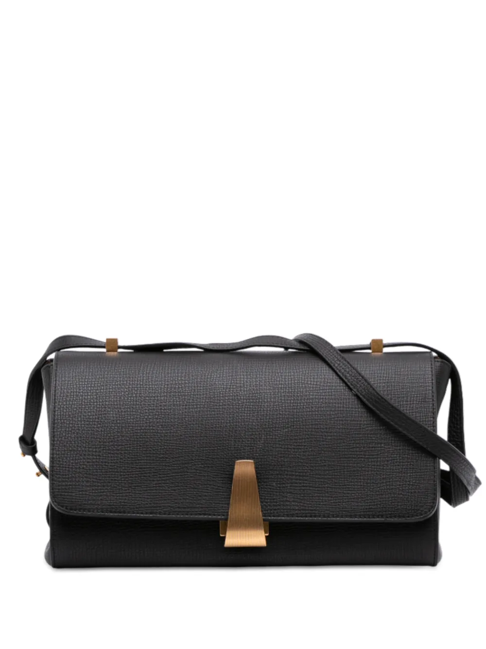 Bottega Veneta Pre-Owned 2012-2025 Grained Calfskin BV Angle shoulder bag - Nero