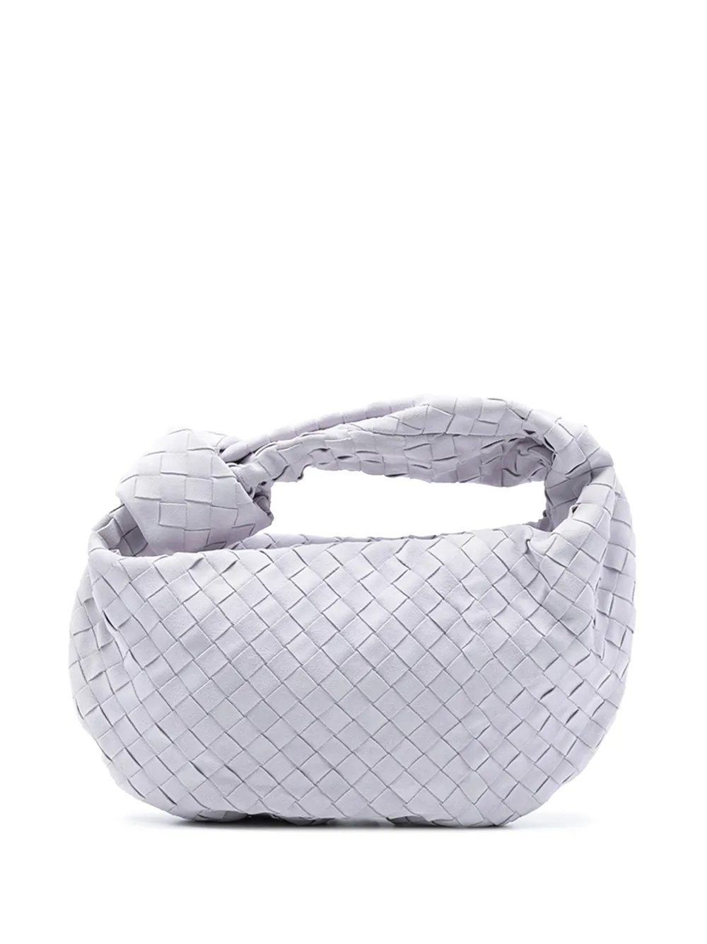 Bottega Veneta Pre-Owned Borsa passepartout Teen Jodie in pelle scamosciata con motivo Intrecciato 2012-2025 - Viola