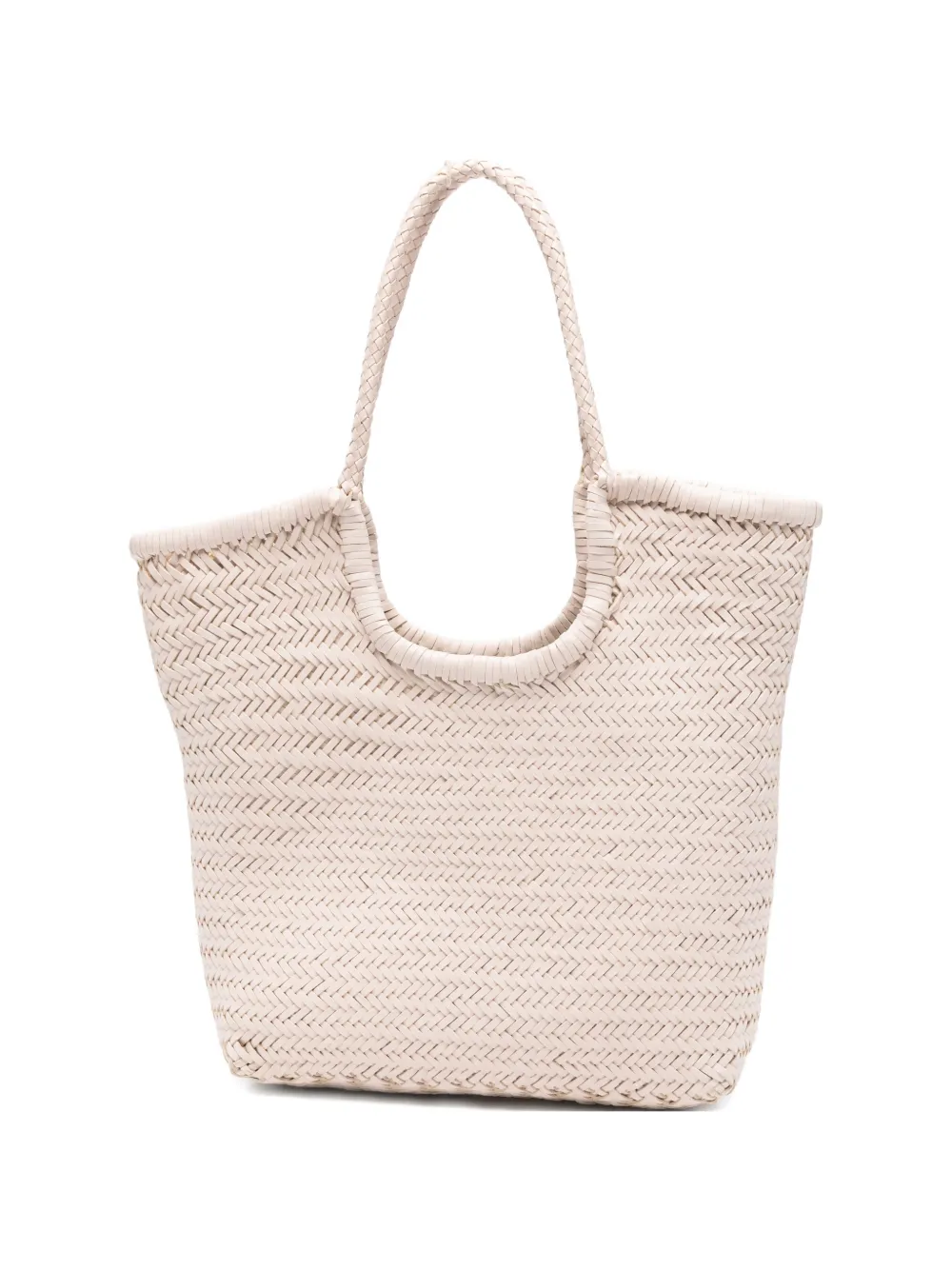 DRAGON DIFFUSION woven braided tote bag - Toni neutri