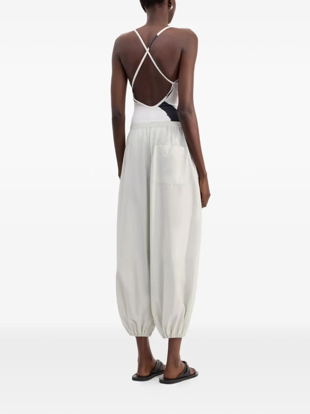 LouLou de Saison Almaya gesmockte broek Beige