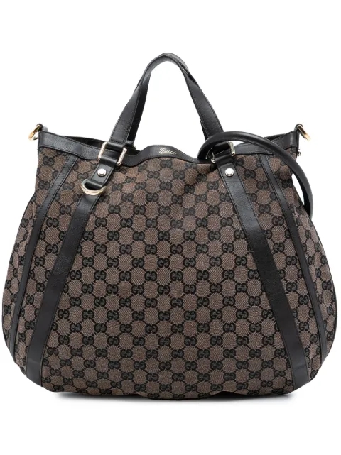 Gucci Pre-Owned 2016-2025 GG Canvas Abbey D Ring Convertible satchel